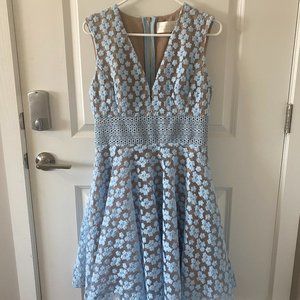 Bronx & Banco Anthropologie Blue Floral Dress NWT